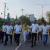 DLH Karawang Gelar Aksi Bersih Sampah Plastik di CFD Ahmad Yani