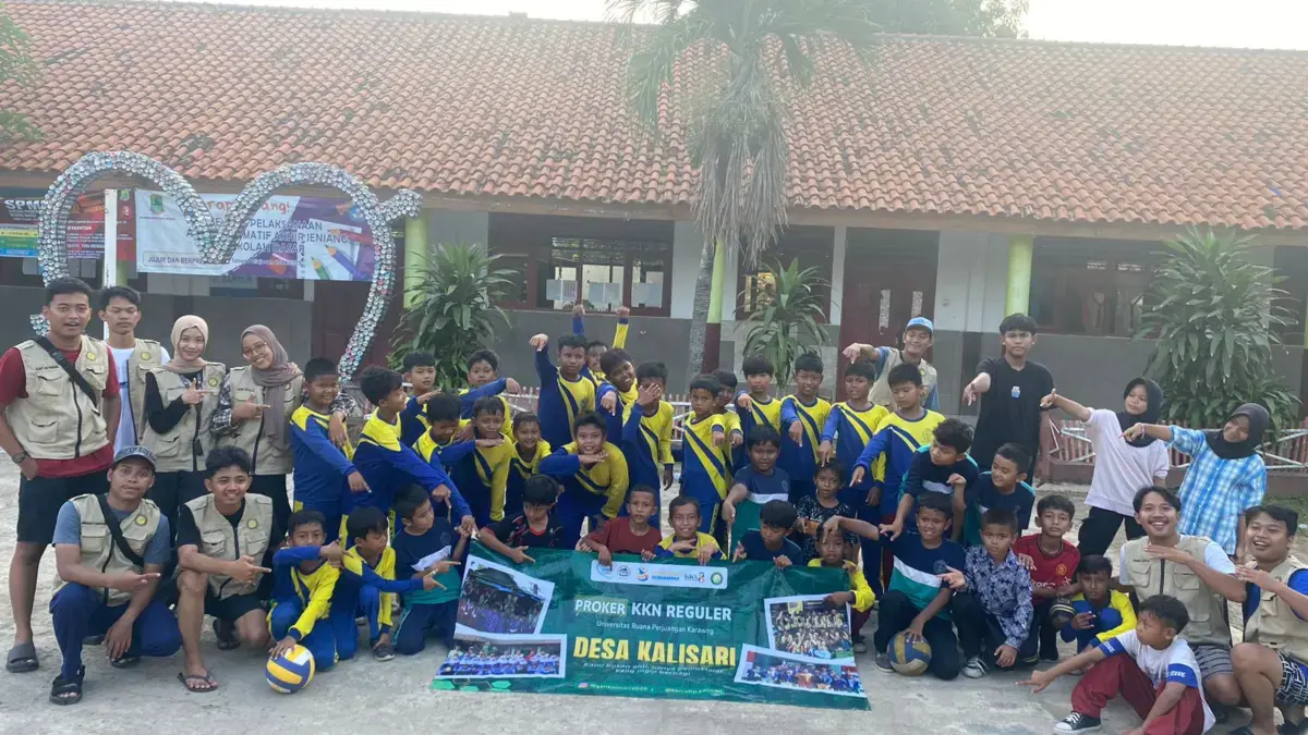 Latihan Voli Rutin.