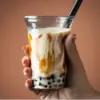 ilustrasi Milk tea boba.