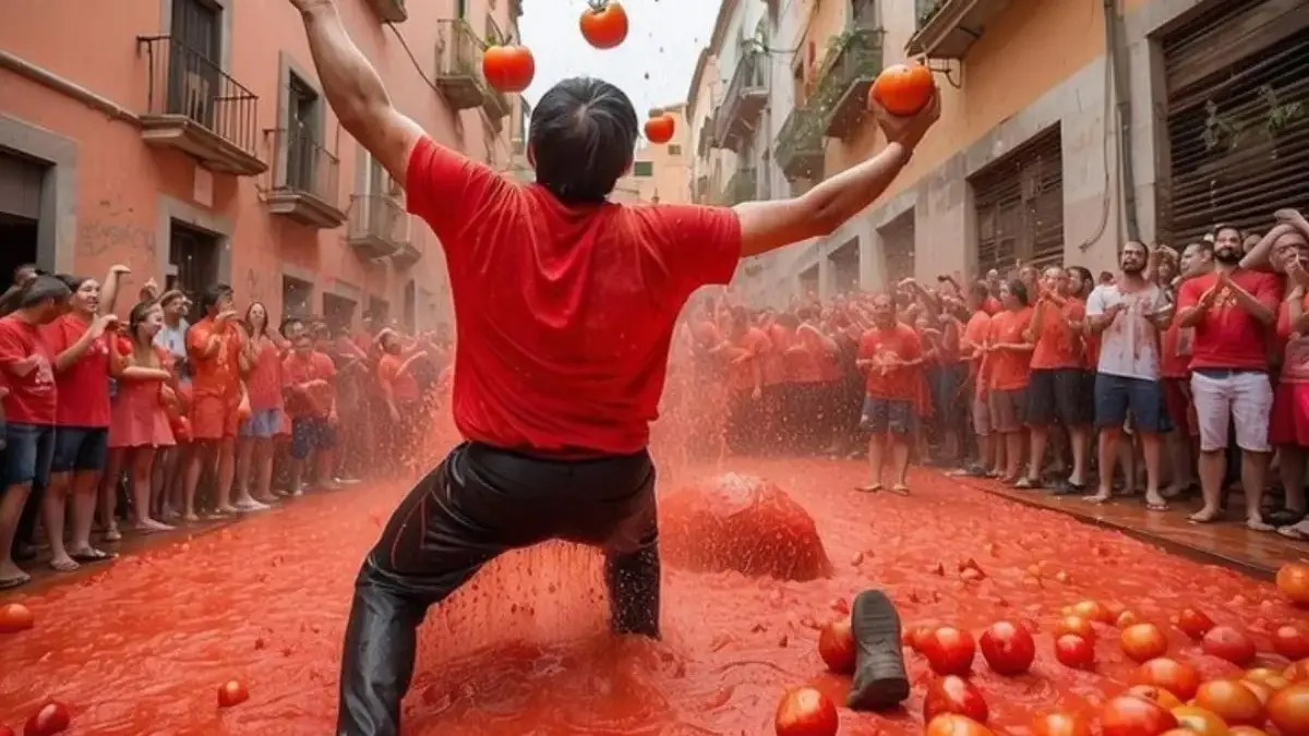 Festival Perang Tomat di Spanyol