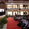 Mahasiswa baru Unsika saat PKKMB