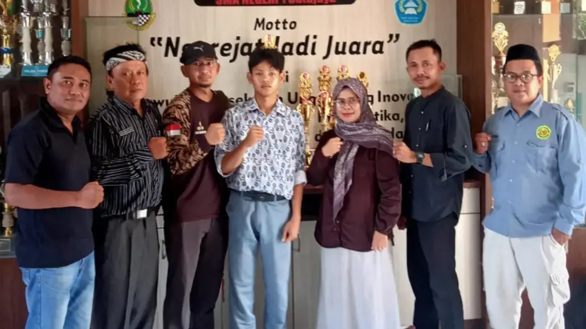 Atlet binaan Aliansi Kungfu Tradisional Indonesia (AKTI) Karawang.