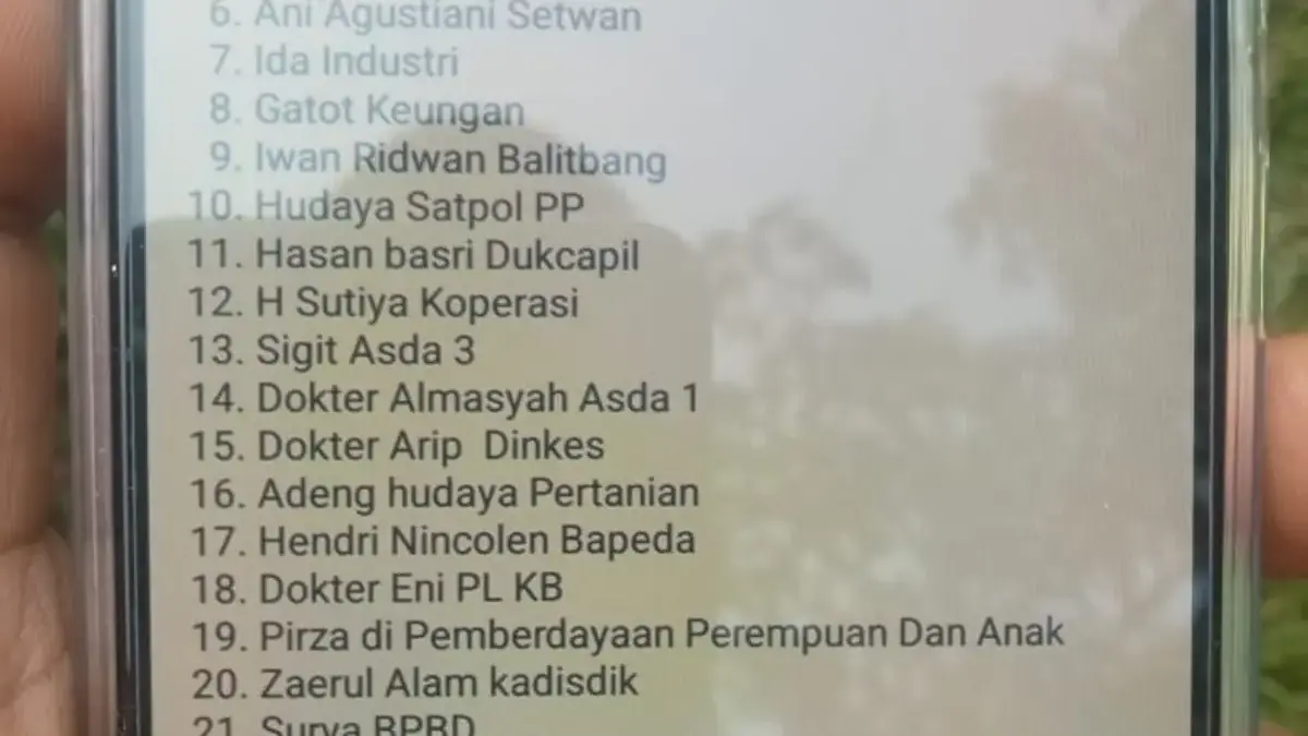 Beredar sejumlah nama Pejabat Tingkat Eselon II beredar beserta posisi jabatan baru.