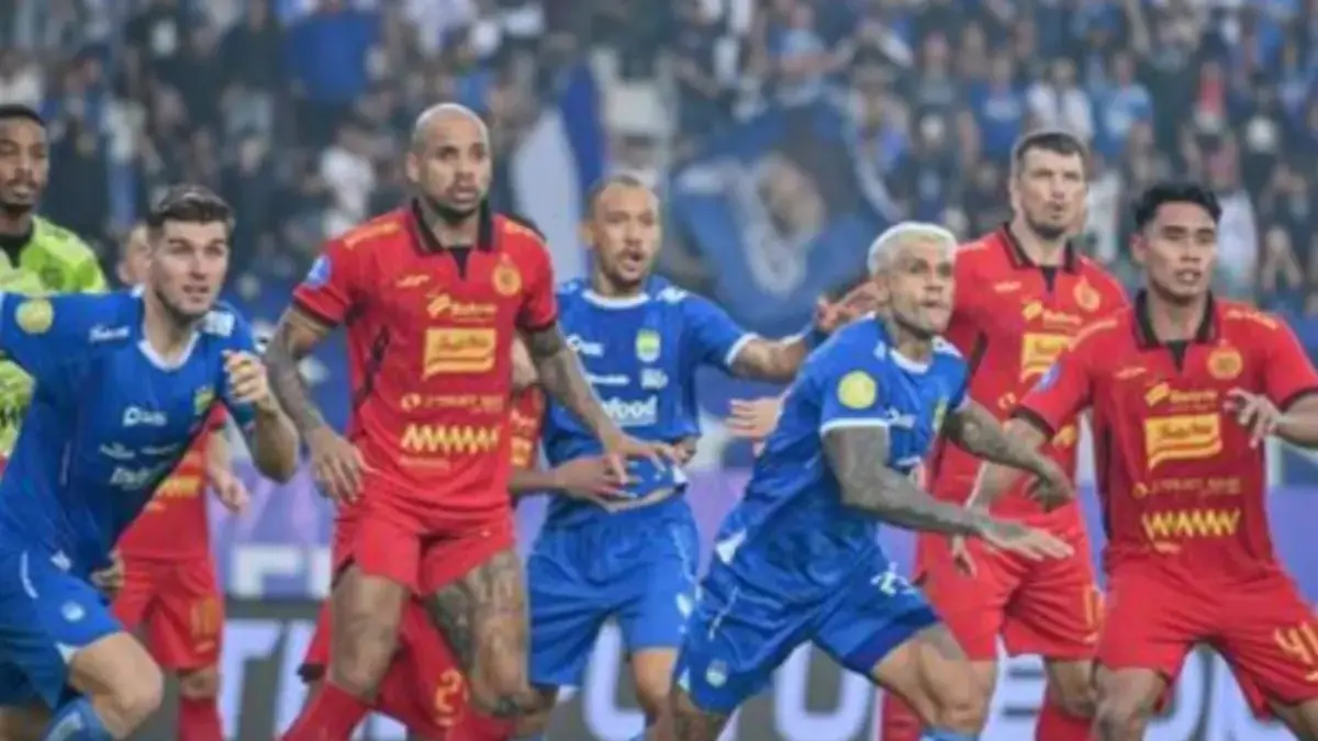ilustrasi Persib Bandung dan Persija.