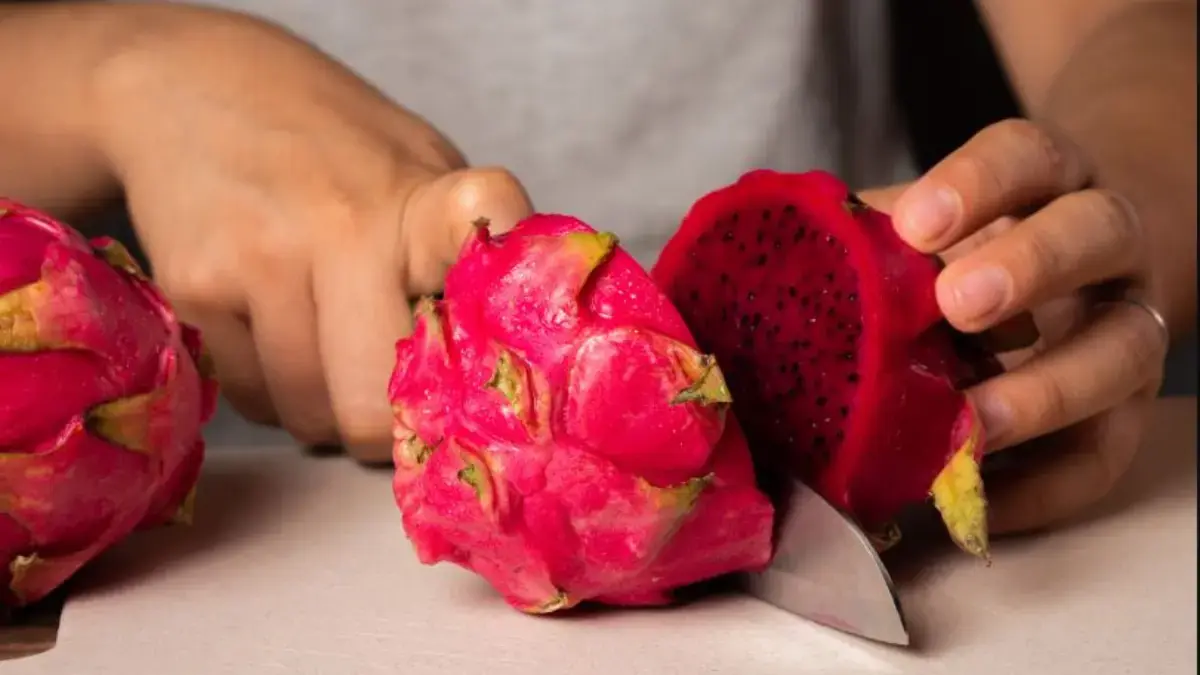 Buah Naga atau Dragon Fruit.