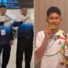 Ketua Umum PPSI Kabupaten Karawang, Dian Kurnia bersama Muhammad Faizul Arham.
