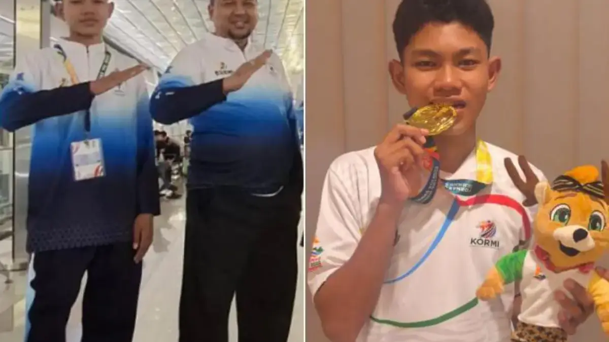 Ketua Umum PPSI Kabupaten Karawang, Dian Kurnia bersama Muhammad Faizul Arham.