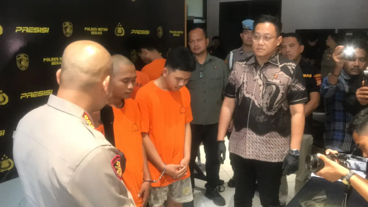 Para pelaku pencurian motor tukang bebek di Cikarang.
