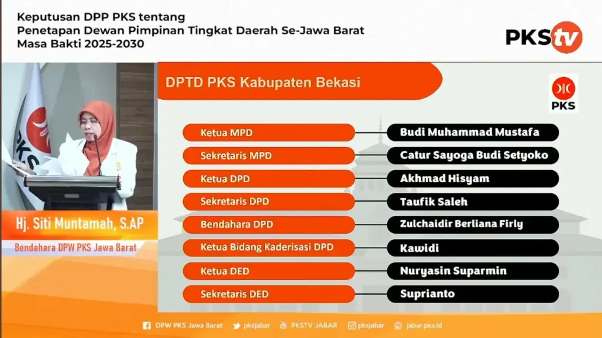 Kepengurusan PKS Kabupaten Bekasi.