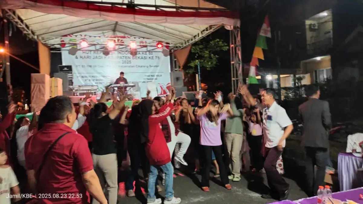Kemeriahan HUT RI ke 80 di Kabupaten Bekasi.