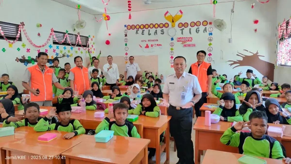 SD Negeri 01 Cicau, Cikarang, Kabupaten Bekasi.
