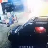 Mobil Toyota Rush terbakar