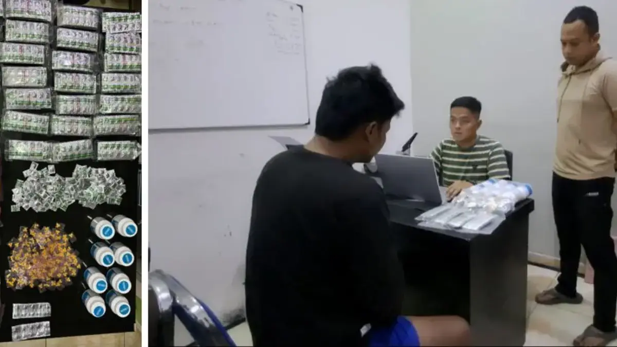 Pelaku dan BB diamankan Polisi.