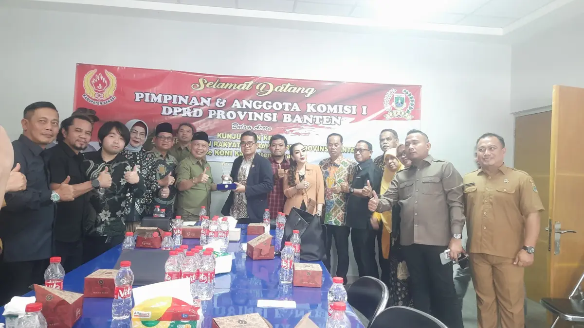 DPRD Banten Belajar Pengelolaan Dana Hibah Olahraga ke KONI Kabupaten Bekasi.