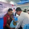 Menteri Imigrasi dan Pemasyarakatan Gelar Baksos di Desa Karangligar Karawang.