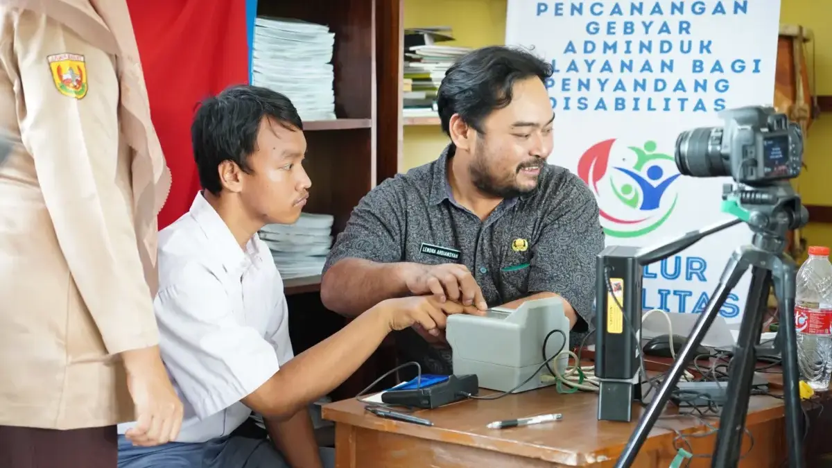Disdukcapil Kabupaten Karawang menggelar kegiatan Gebyar Adminduk.