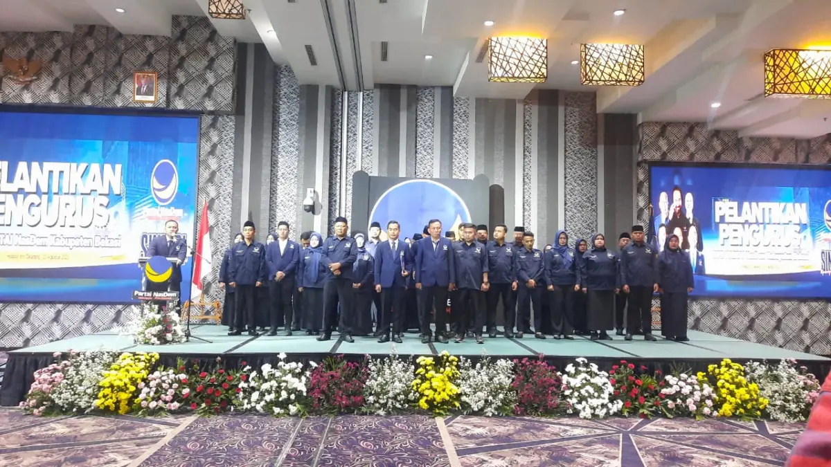 Pelantikan Pengurus Baru DPD NasDem Kabupaten Bekasi.