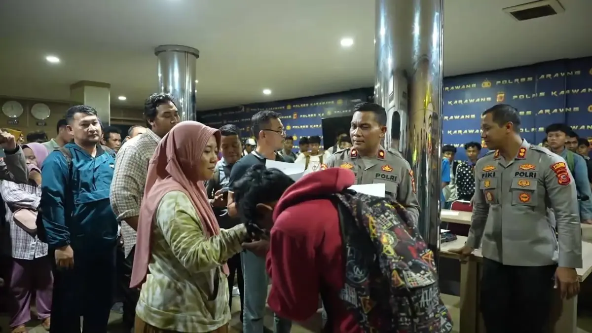 49 pelajar SMK Diserahkan ke Orang Tuanya Masing-masing.