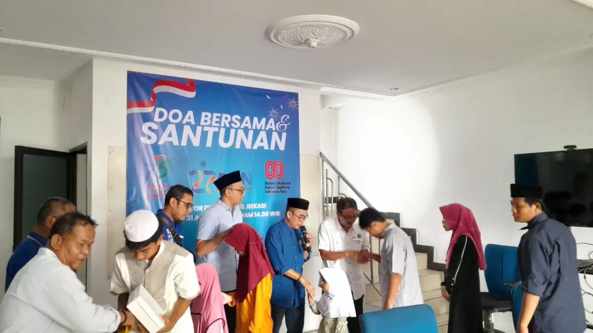DPD PAN Kabupaten Bekasi Gelar Doa Bersama dan Santunan.