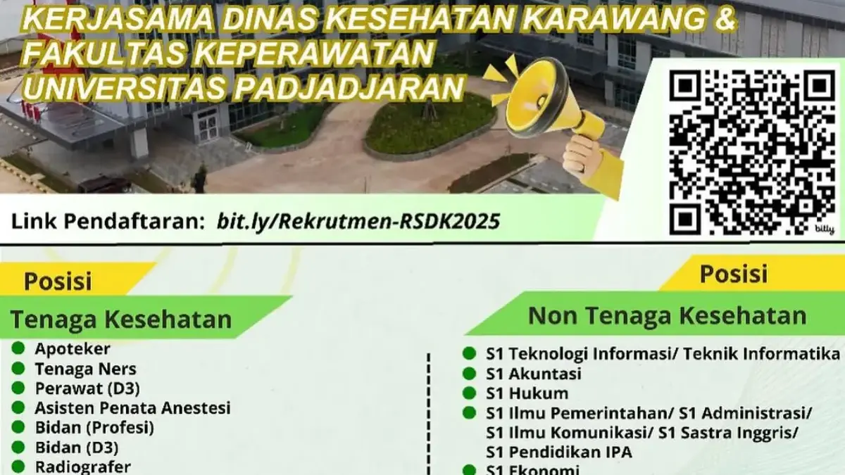 RSUD Rengasdengklok Buka Penerimaan Pegawai Non ASN 2025