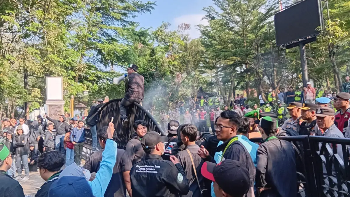 Demo mahasiswa Purwakarta.