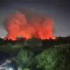 Kebakaran Hebat Landa Lahan Kosong di Tambun Utarai