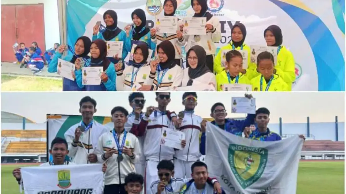Karawang raih 23 keping medali.