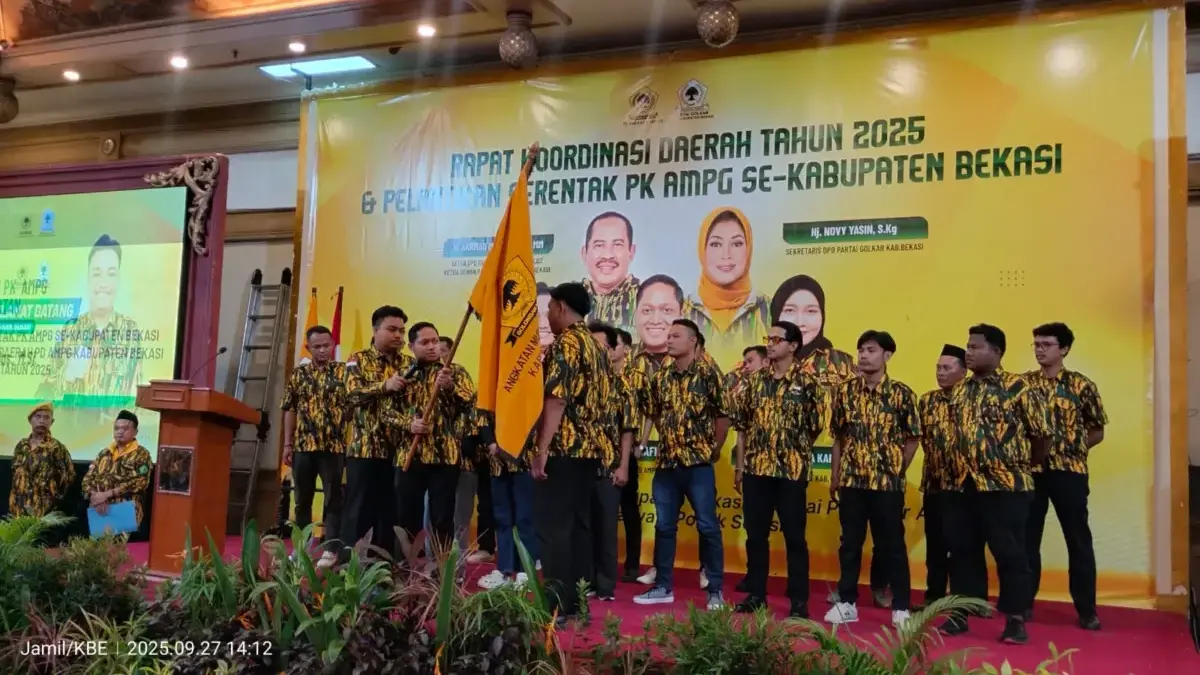 Pelantik Serentak PK AMPG se-Kabupaten Bekasi, Sabtu 27 September 2025