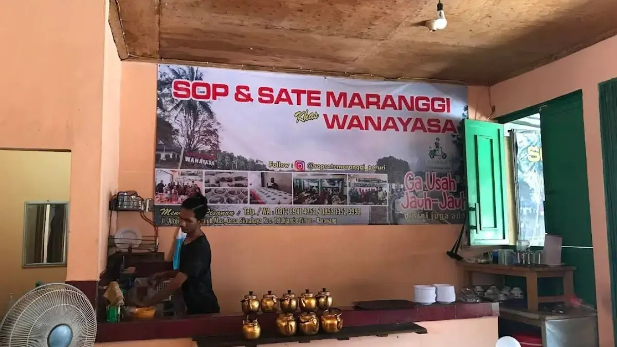 Sop & Sate Maranggi Khas Wanayasa di Galuh Mas Karawang