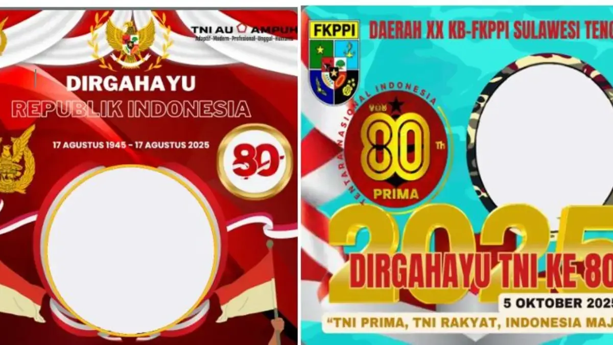 Link Twibbon HUT ke-80 TNI 2025 Terbaru