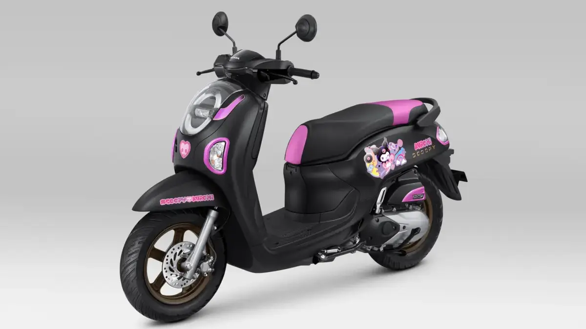 Penampakan Honda Scoopy Kuromi Limited Edition, Lebih Ekspresif dan Trendi, Maunya Gen Z Banget Honda Scoopy Kuromi Limited Edition.