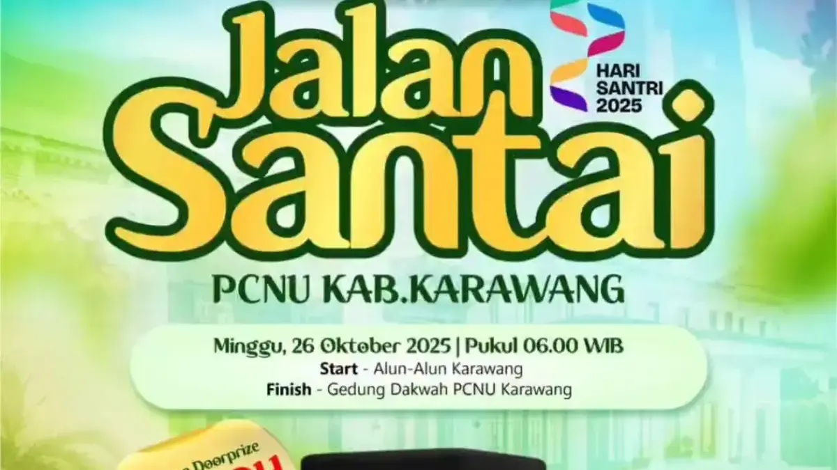 Jalan Santai PCNU Karawang: Yang Beruntung Bisa Berangkat Umroh Gratis