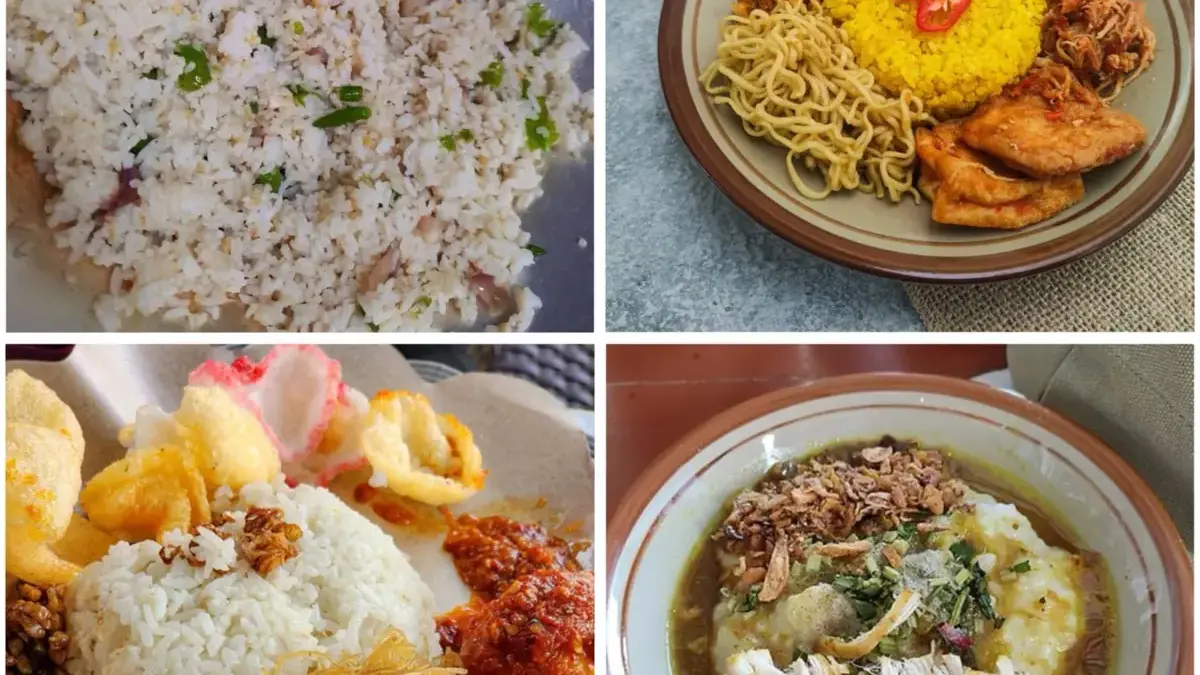 Bubur Ayam, Nasi Kuning, Nasi Uduk, Nasi Goreng Buatan Emak