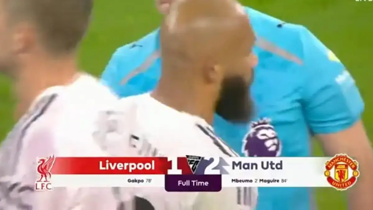 Liverpool 1-2 Manchester United