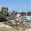 Satpol PP Karawang Razia Bangunan Liar di Jalan Baru