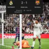 Drama El Clasico: Babak Pertama Real Madrid Unggul 2-1 Barcelona 