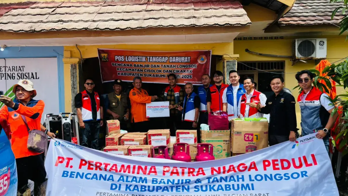 Pertamina Patra Niaga RJBB Bersama Hiswana Migas Gerak Cepat Salurkan Bantuan Banjir-Tanah Longsor di Sukabumi Bantuan Banjir dan Tanah Longsor di Sukabumi.