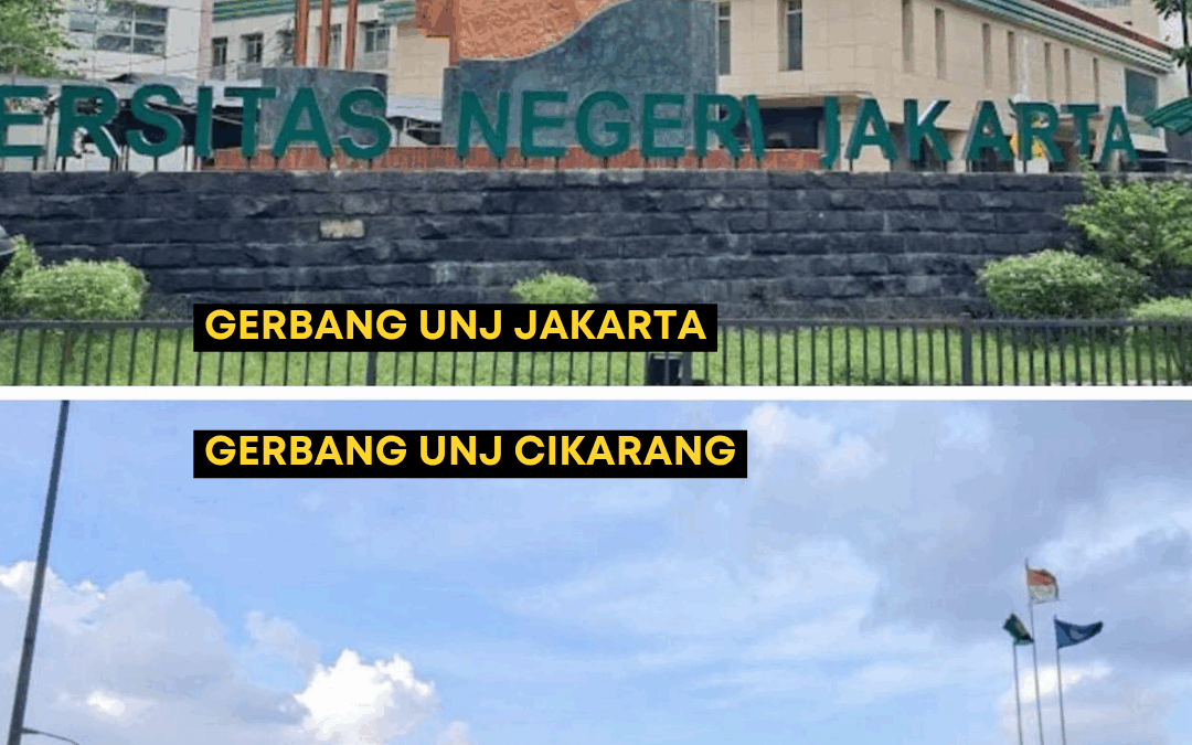 Gerbang Kampus UNJ Jakarta dan UNJ Cikarang