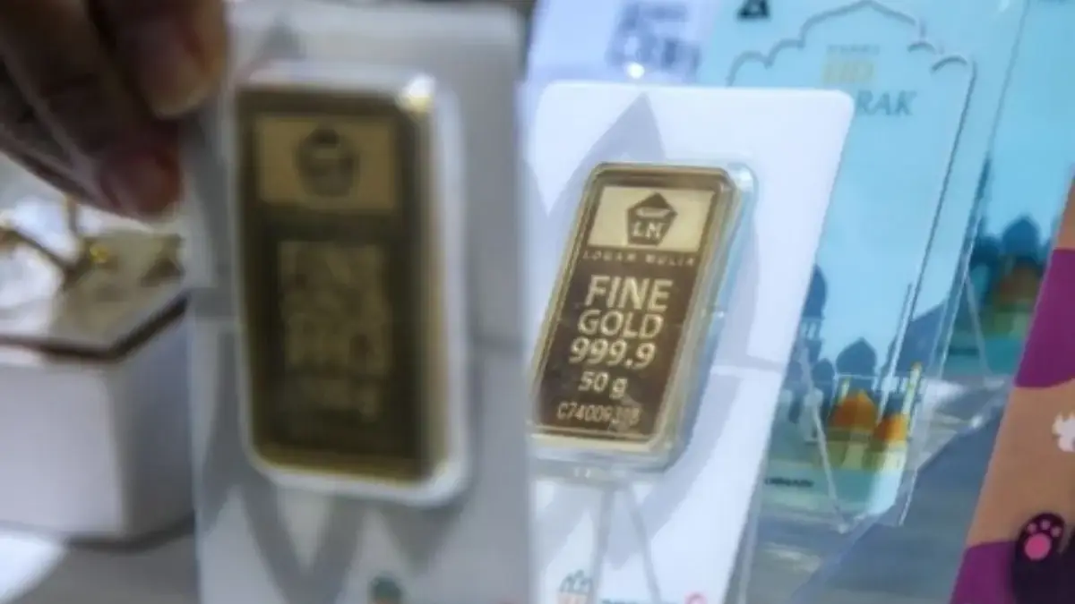 Setelah Melambung Tinggi Harga Emas Hari Ini Cuma 2 Turun Tipis 2 Rebu Perak Ilustrasi emas Antam.