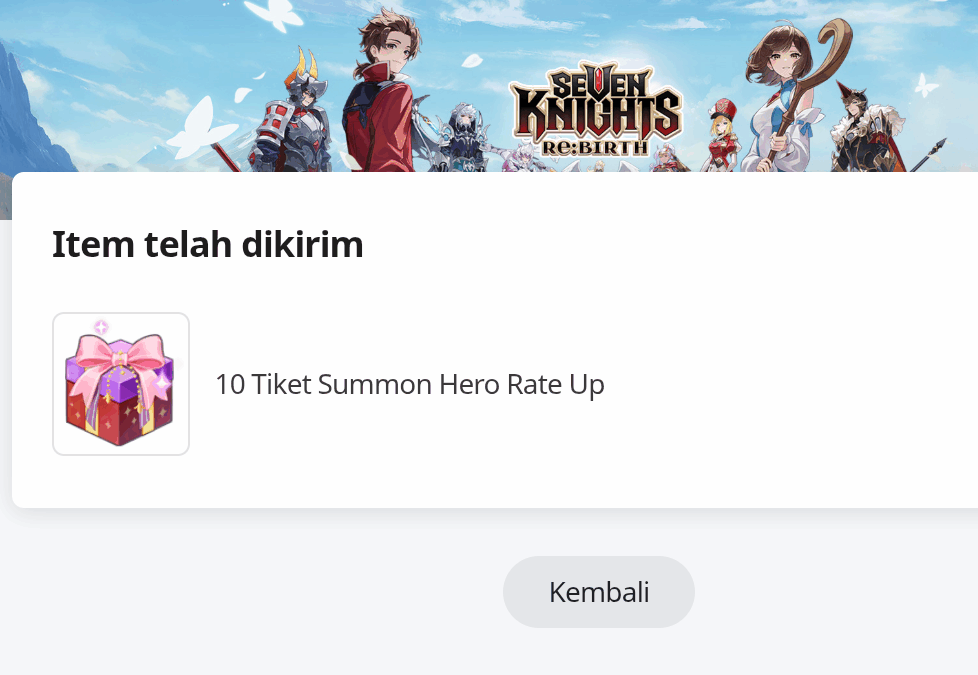 Kode Redeem Seven Knight Rebirth Terbaru Hari Ini.