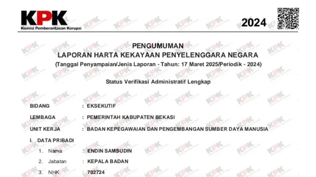 Laporan Harta Kekayaan