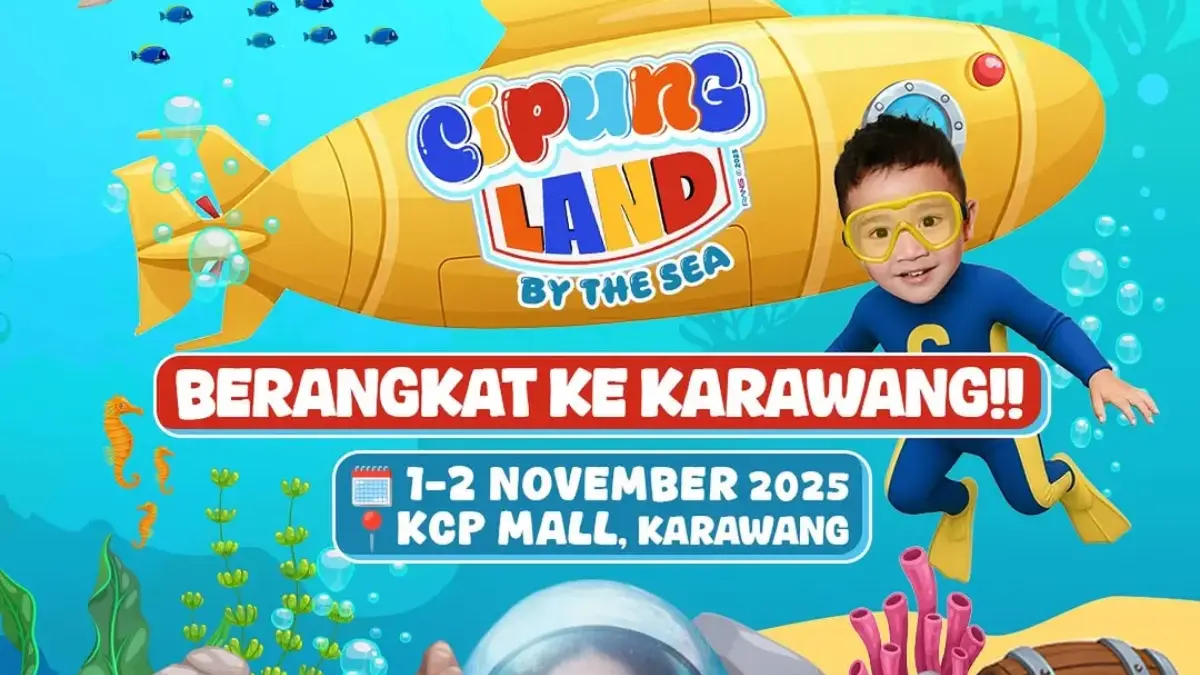 Siapa Yang Mau Bertemu Cipung? Segera Datang ke Cipung Land di KCP Mall Karawang, Wahana Seru untuk Anak -anak Cipung Land by The Sea kini siap hadir di KCP Mall Karawang pada 1–2 November 2025