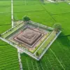 Pemandangan di Candi Jiwa, salah satu wisata populer di Karawang