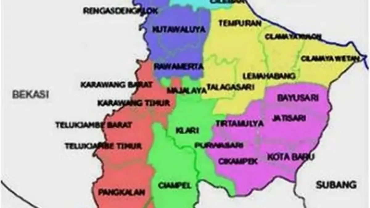 daftar kecamatan di karawang