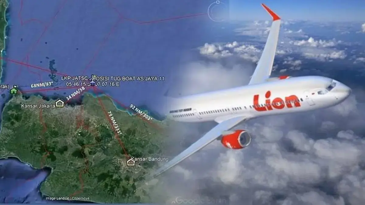 Pesawat Lion Air Jatuh di Perairan Karawang: Mengenang Tragedi Kelam 7 Tahun Lalu pesawat jatuh