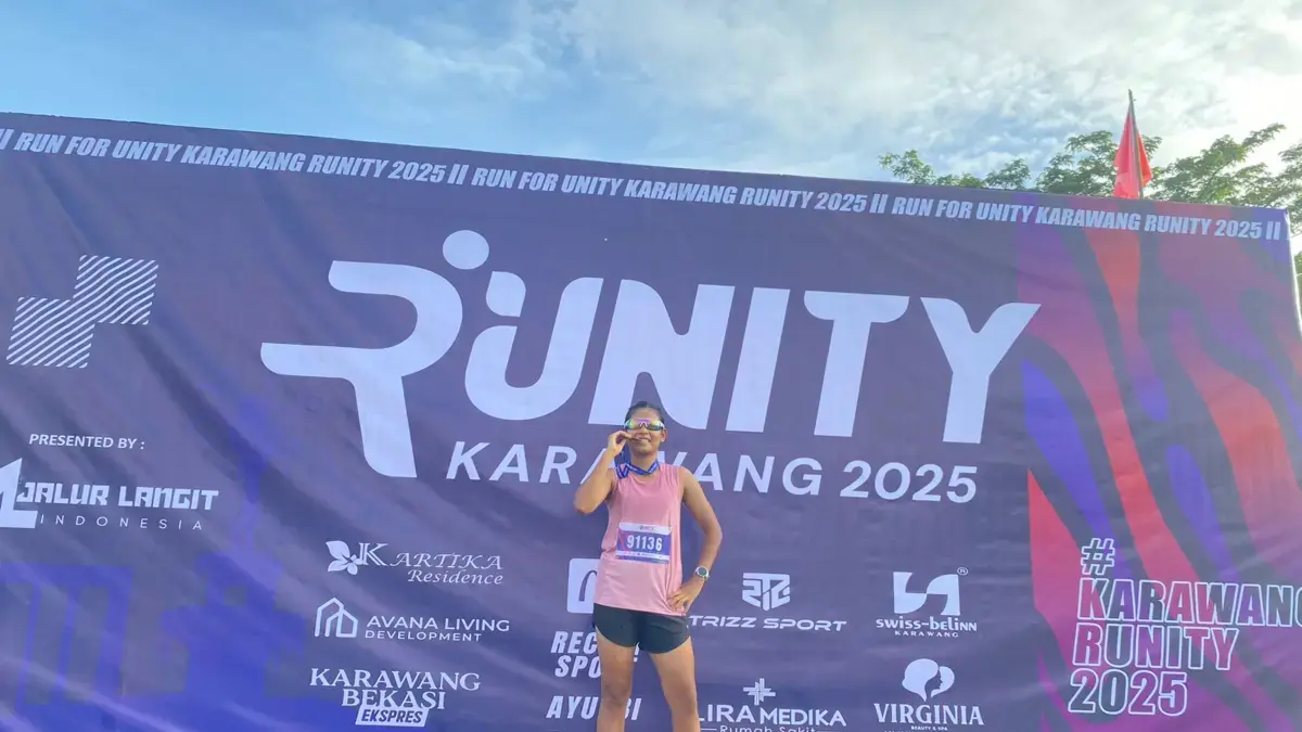 Pelari Muda Karawang Hanasa Athaillah Tsabitha Raih Podium Satu Event Lari Runity 2025 Hasana
