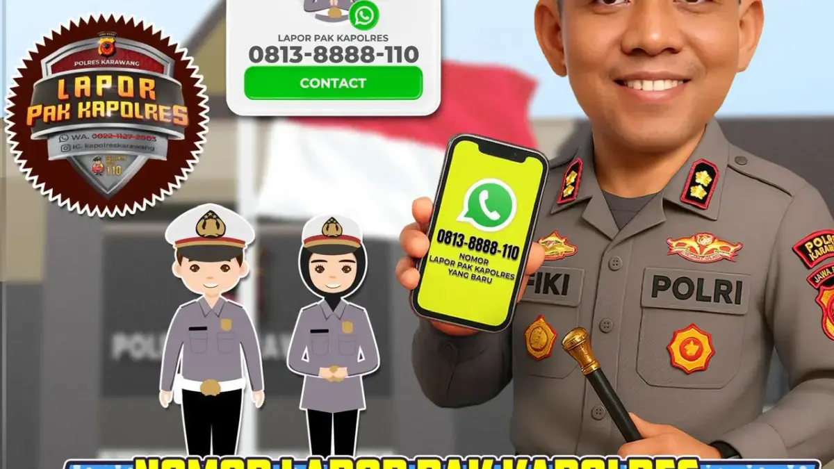 Nomor WA Lapor Pak Kapolres Aktif Lagi, Laporkan Semua Kejadian ke Nomor Baru 0813 8888 110 Ist
