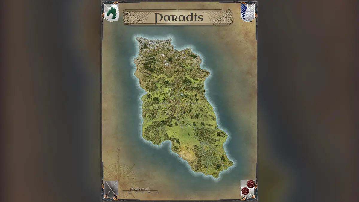 AOT Lore Time! Sejarah Pulau Paradis, Misteri Besarnya, dan Konflik yang Memanas