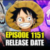one piece episode 1151 kapan rilis