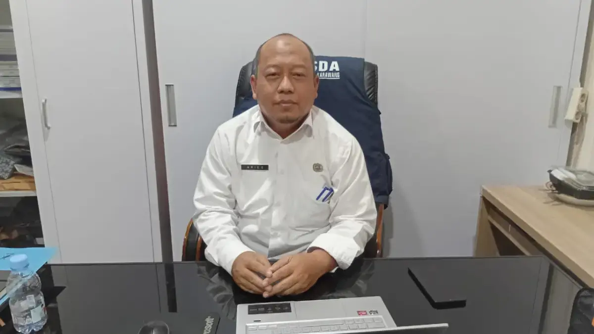 Kepala Bidang SDA Dinas PUPR Karawang, Aries Purwanto.